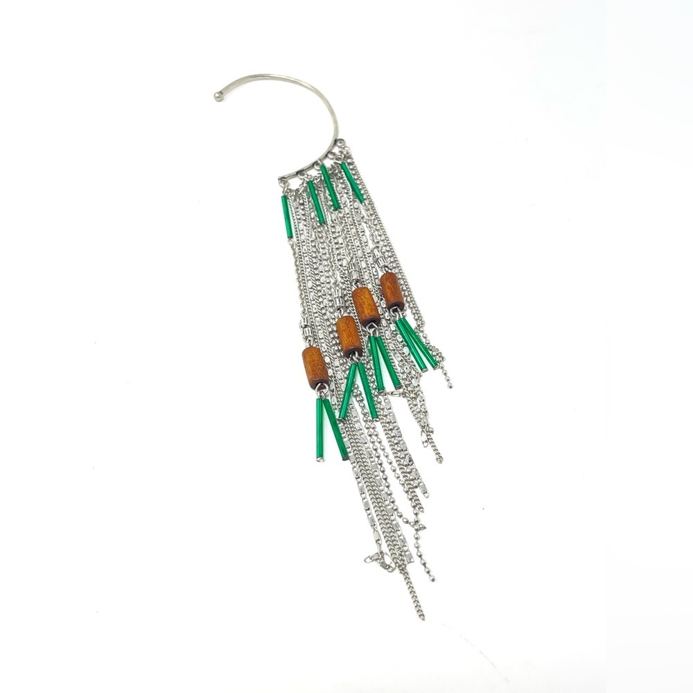 New Free People Chloe Ear Party Ear Chain Earring - Picture 2 of 5